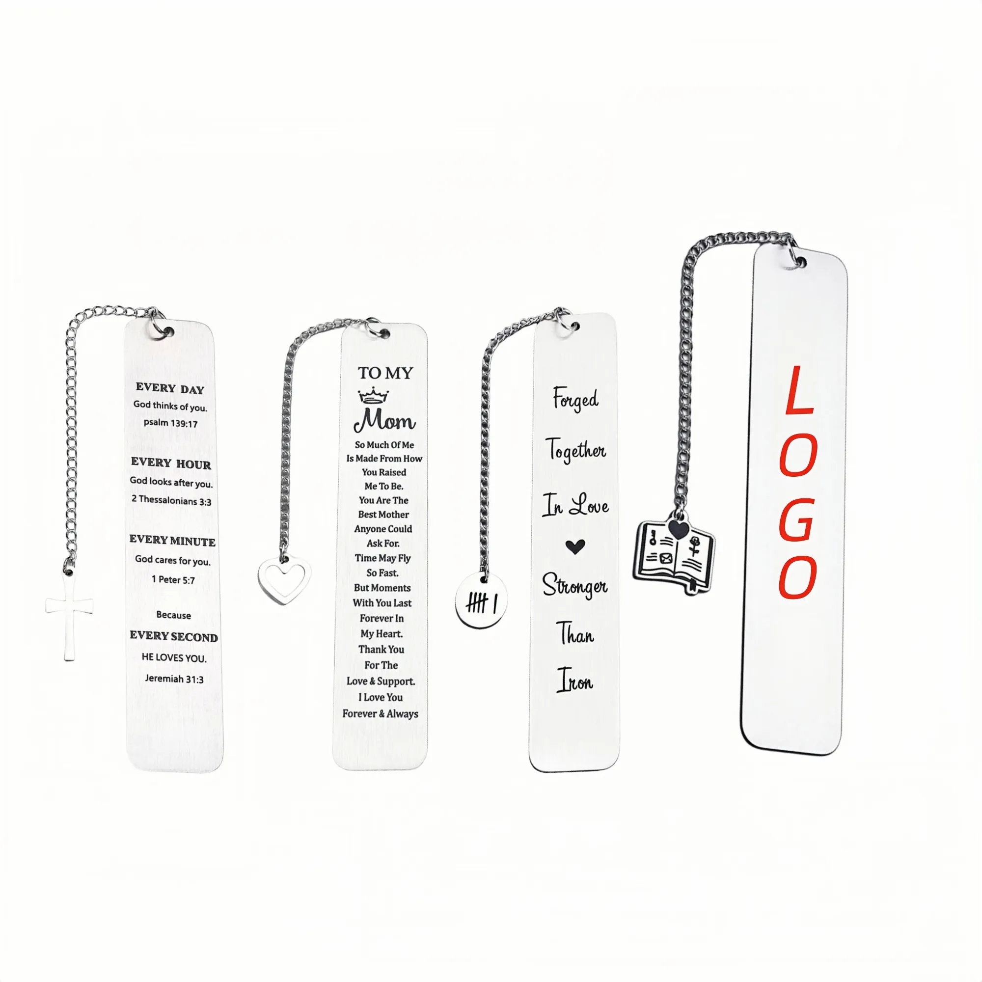 Stainless Steel Bookmarks - Durable Metal Page Markers 1