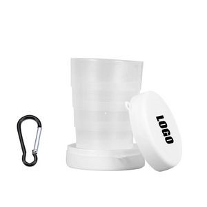 Translucent Plastic Collapsible Cup With Carabiner 5