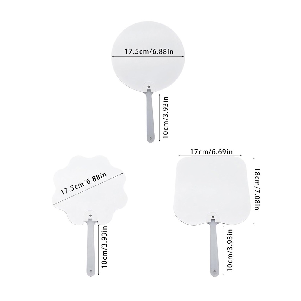 PET plastic Handheld Advertising Fan 4