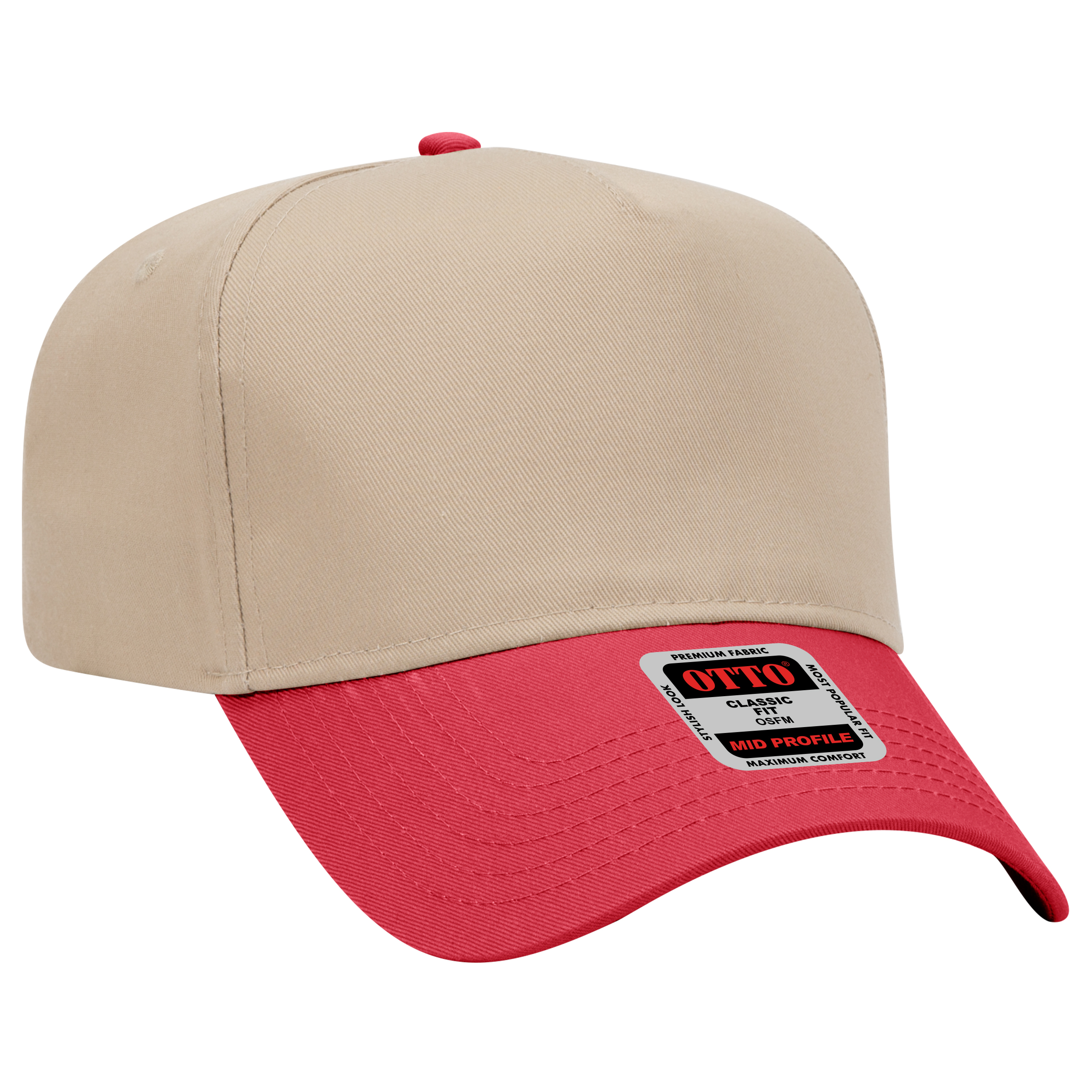 OTTO CAP® 5 Panel Mid Profile Baseball Cap 112