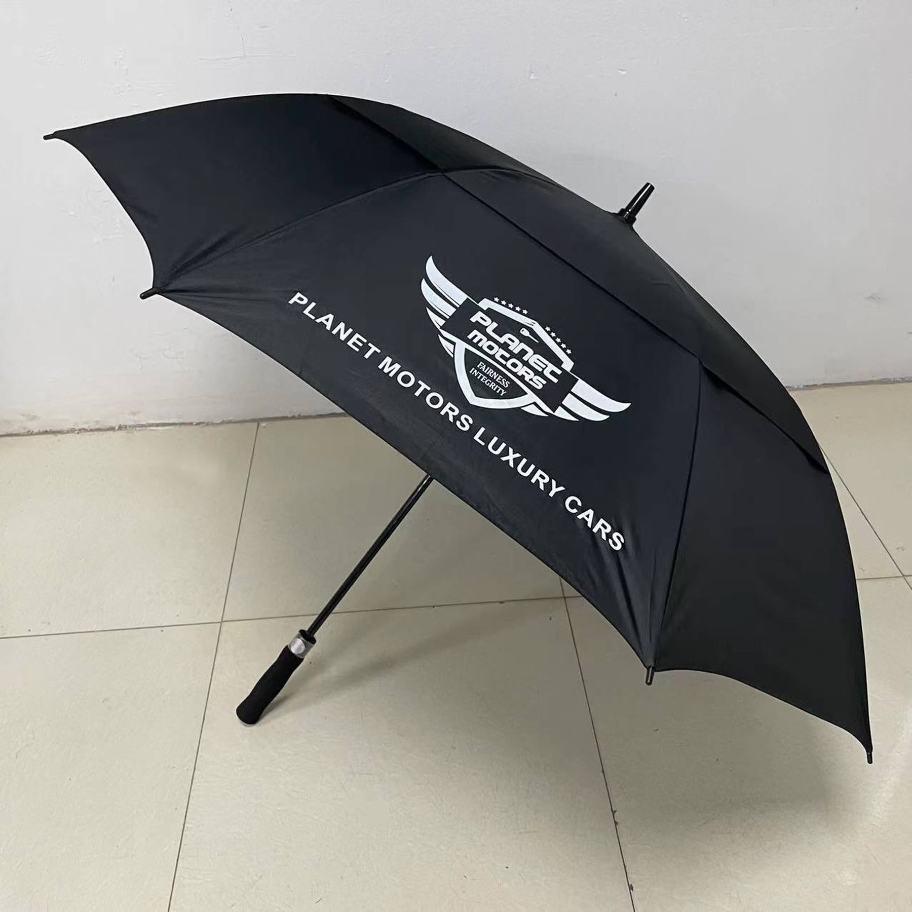 Automatic Open Windproof Golf Umbrella With Double Canopy 7