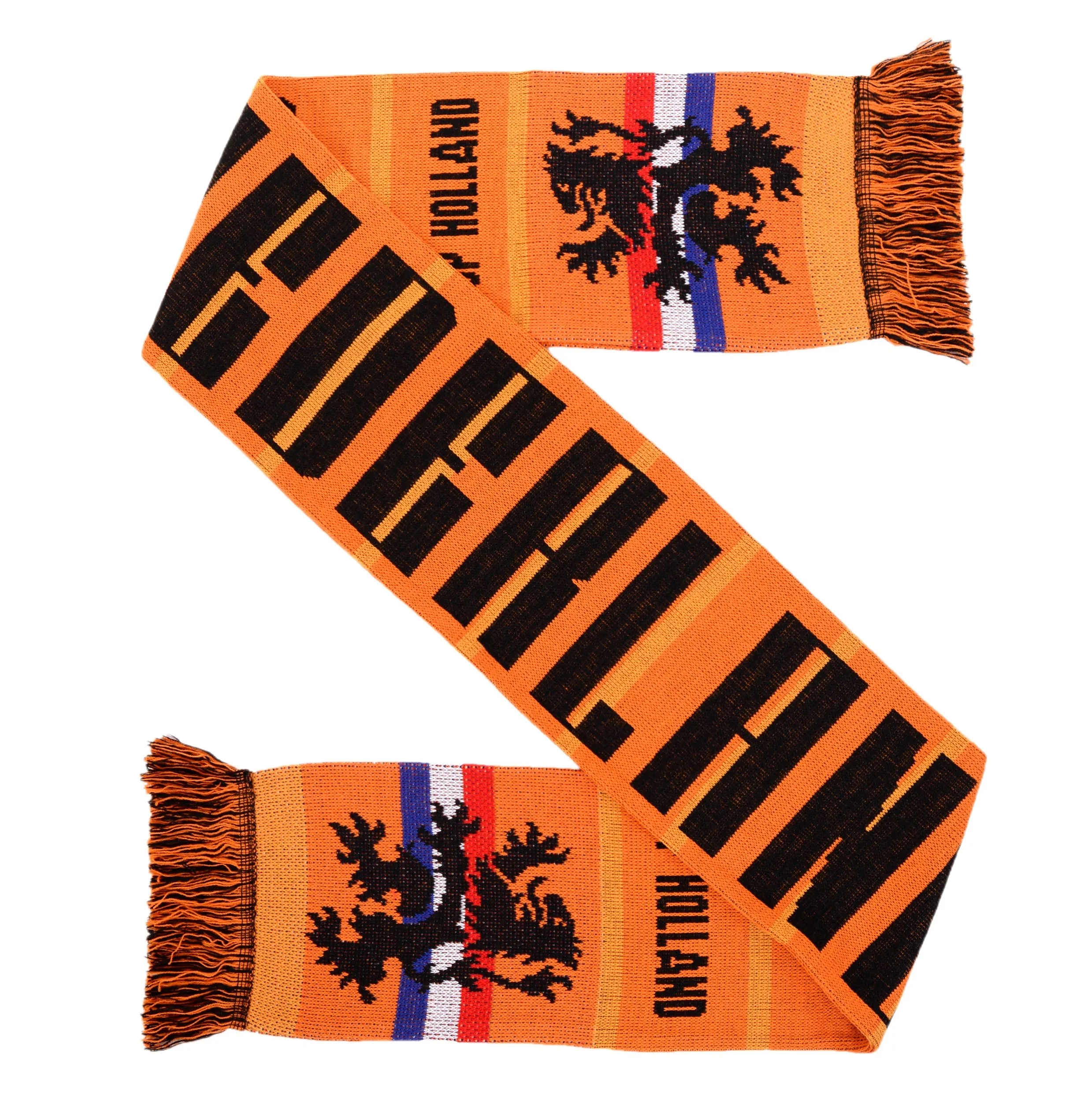 57.1 x 6.5 Double-Sided  Knitted Soccer Scarf With Fringe 7
