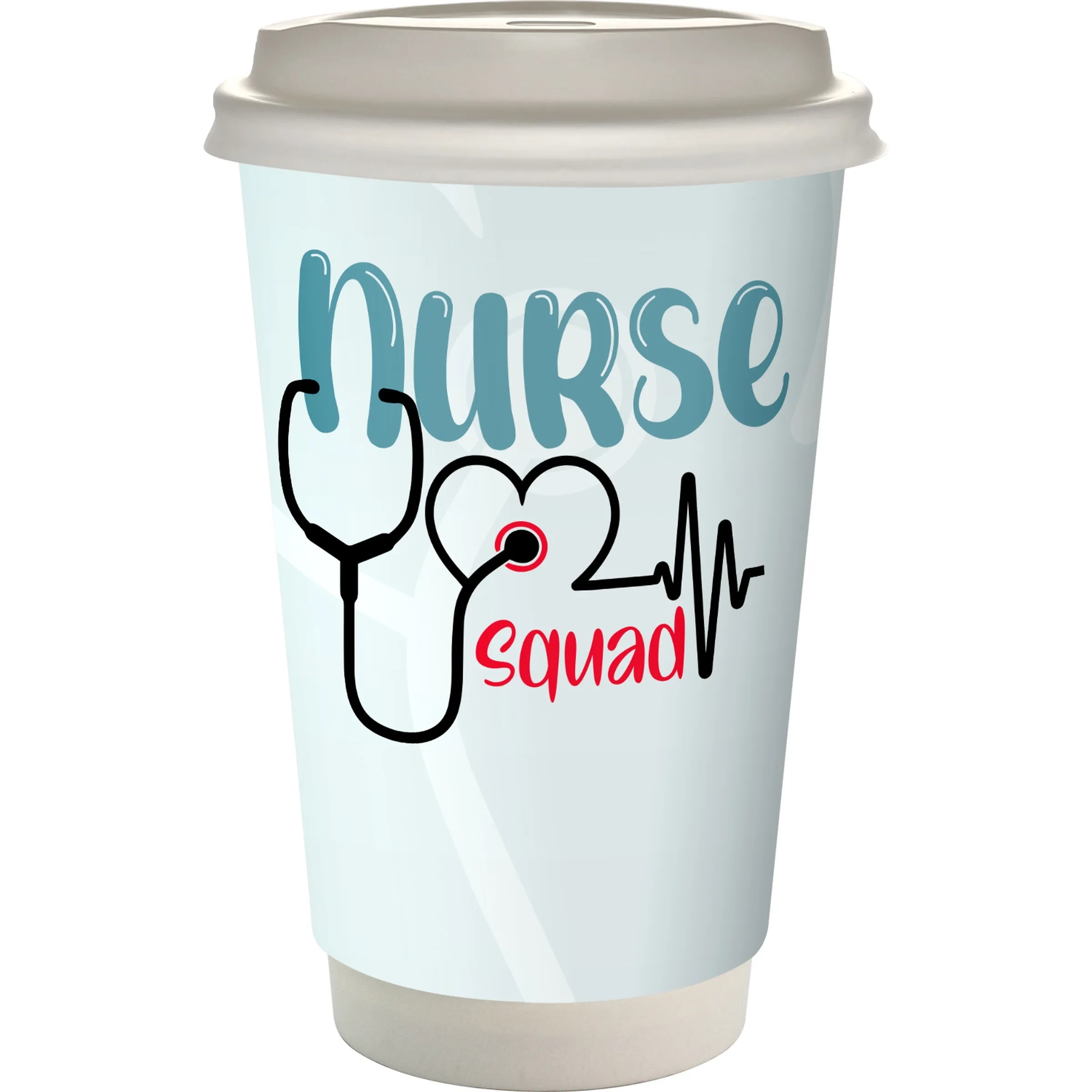 16 oz. Healthcare Full Color Paper Cup with Lid 2