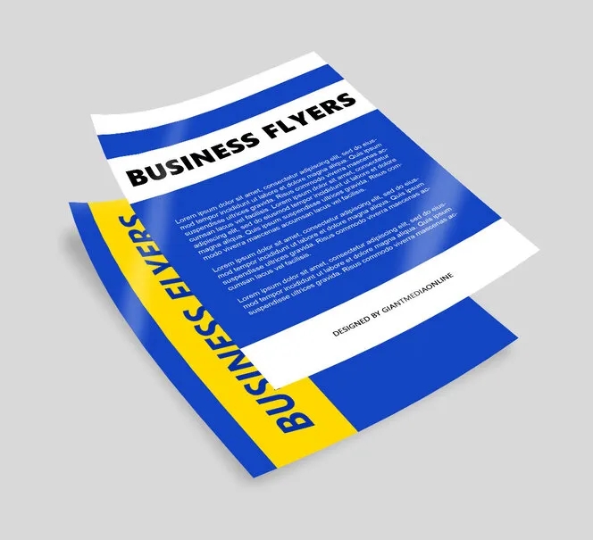 Business Flyers Double sided (90lb. Paper Uncoated) 2