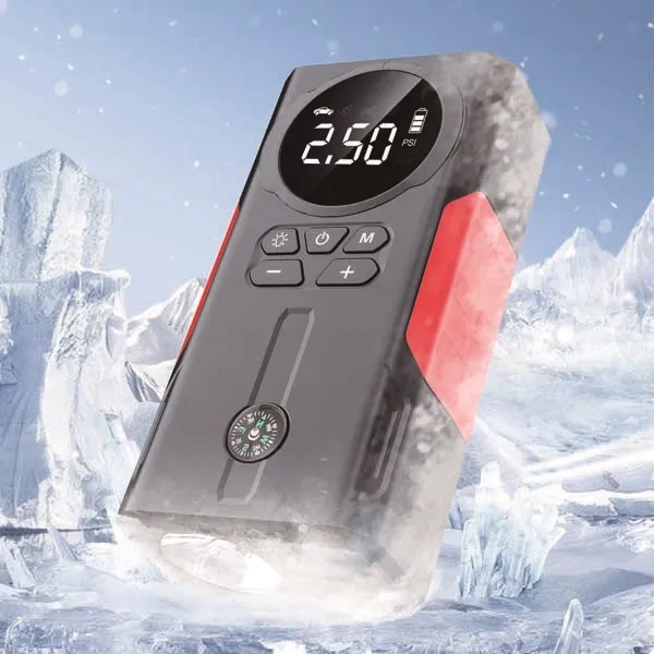 High Power Jump Starter with Air Compressor & Compass 4
