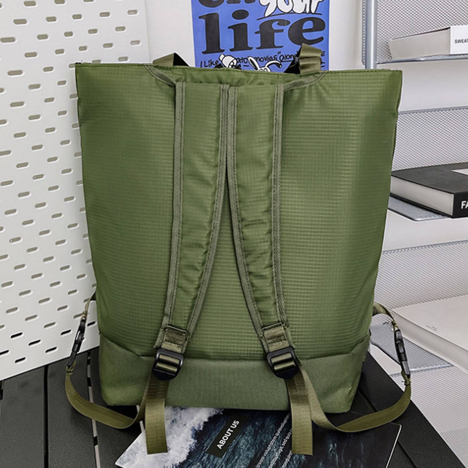 Versatile Waterproof Oxford Backpack Handbag 6