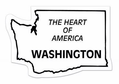 Washington State Shape Magnet - Full Color 1