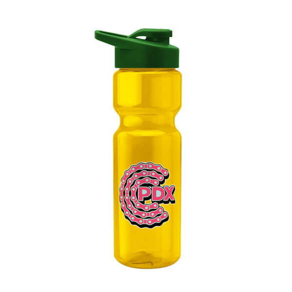Blazer 28oz Transparent Bike Bottle w/Drink-thru Lid 114