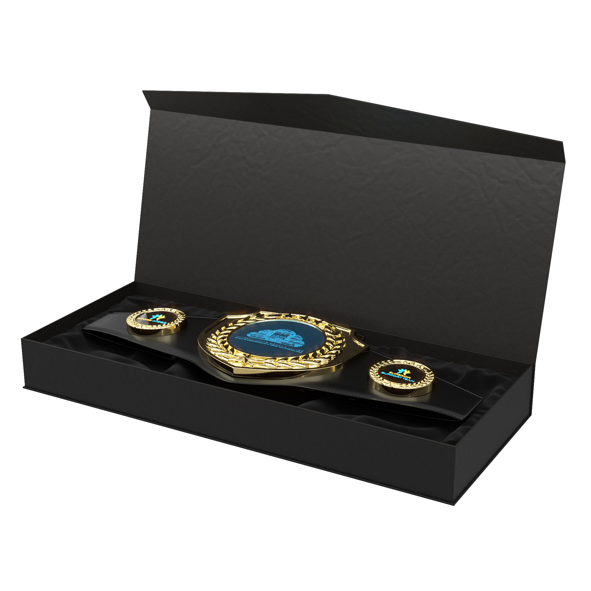 Express Vibraprint® Bright Champion Award Shield Belt 10