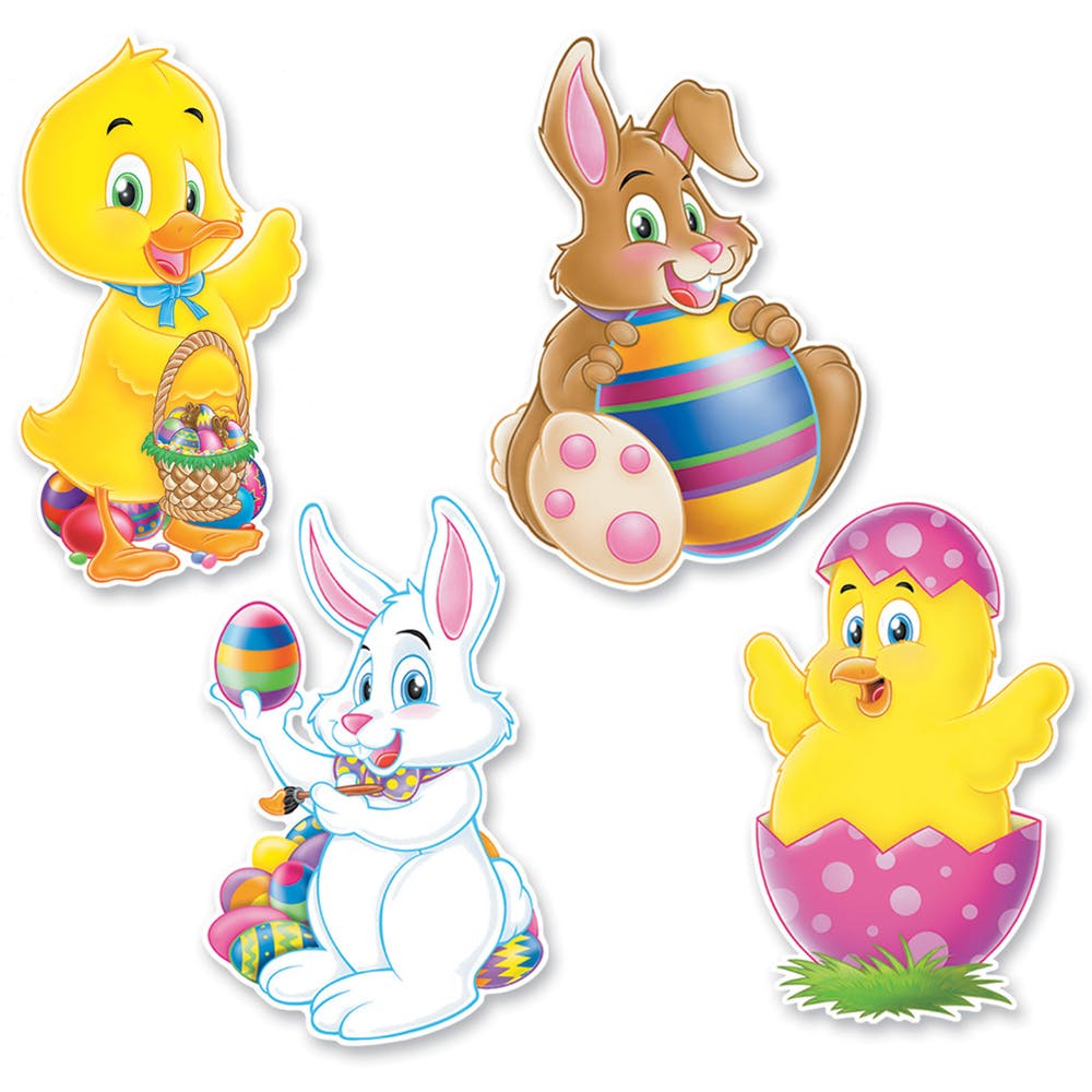 Easter Animal Cutouts - Assorted 14" 2