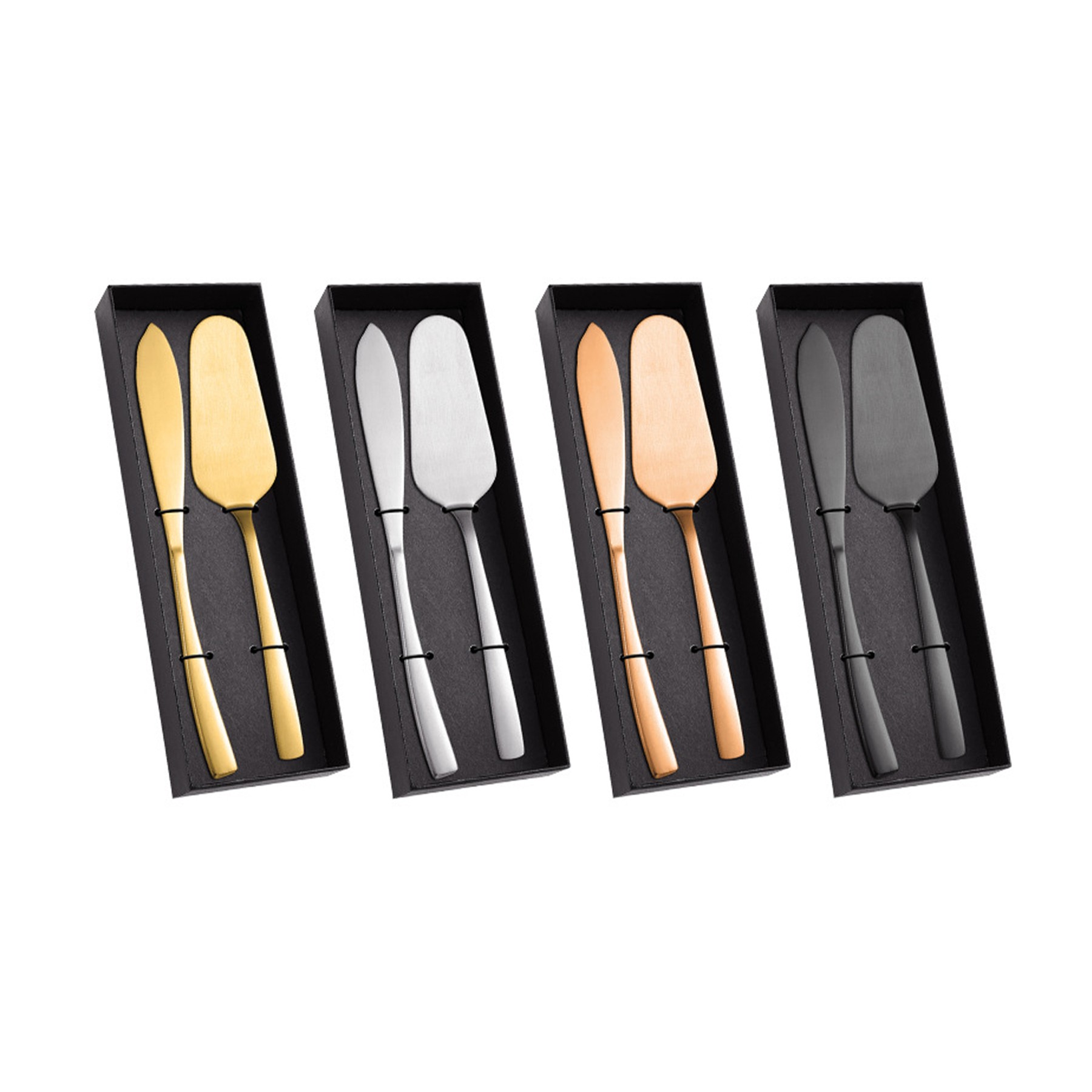 Stainless Steel Cake Knife And Spatula Baking Set 2