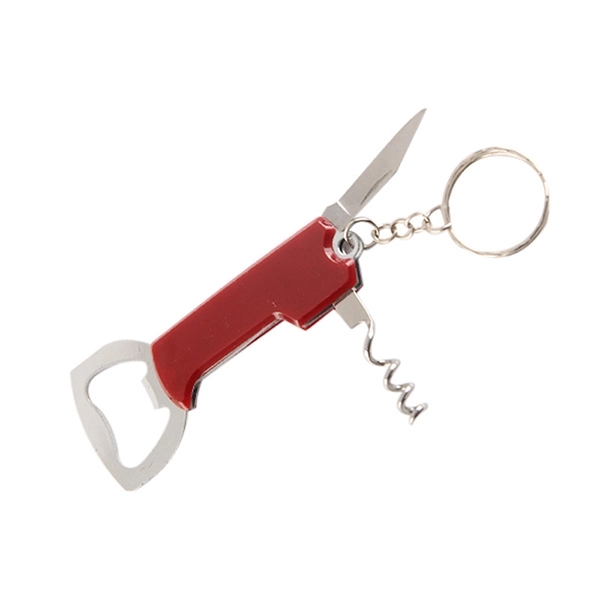 Custom 3-in-1 Wine Bottle Opener keychain 4