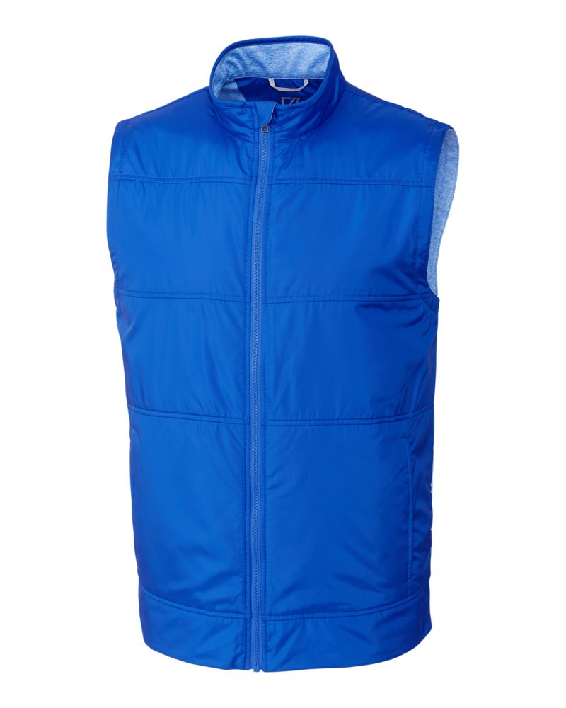 Cutter & Buck Stealth Recycled Hybrid Quilted Mens Windbreaker Vest 13