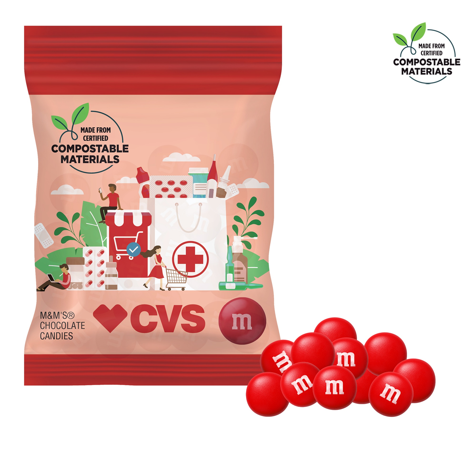 2oz ECO-Digibag, Compostable & Full Color, Color Choice M&M'S 4