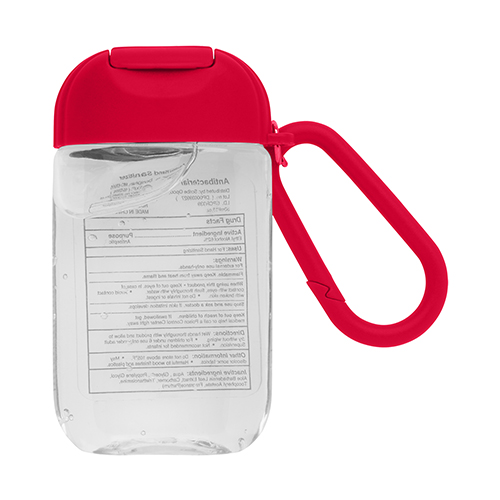 1 oz Hand Sanitizer Gel and Carabiner