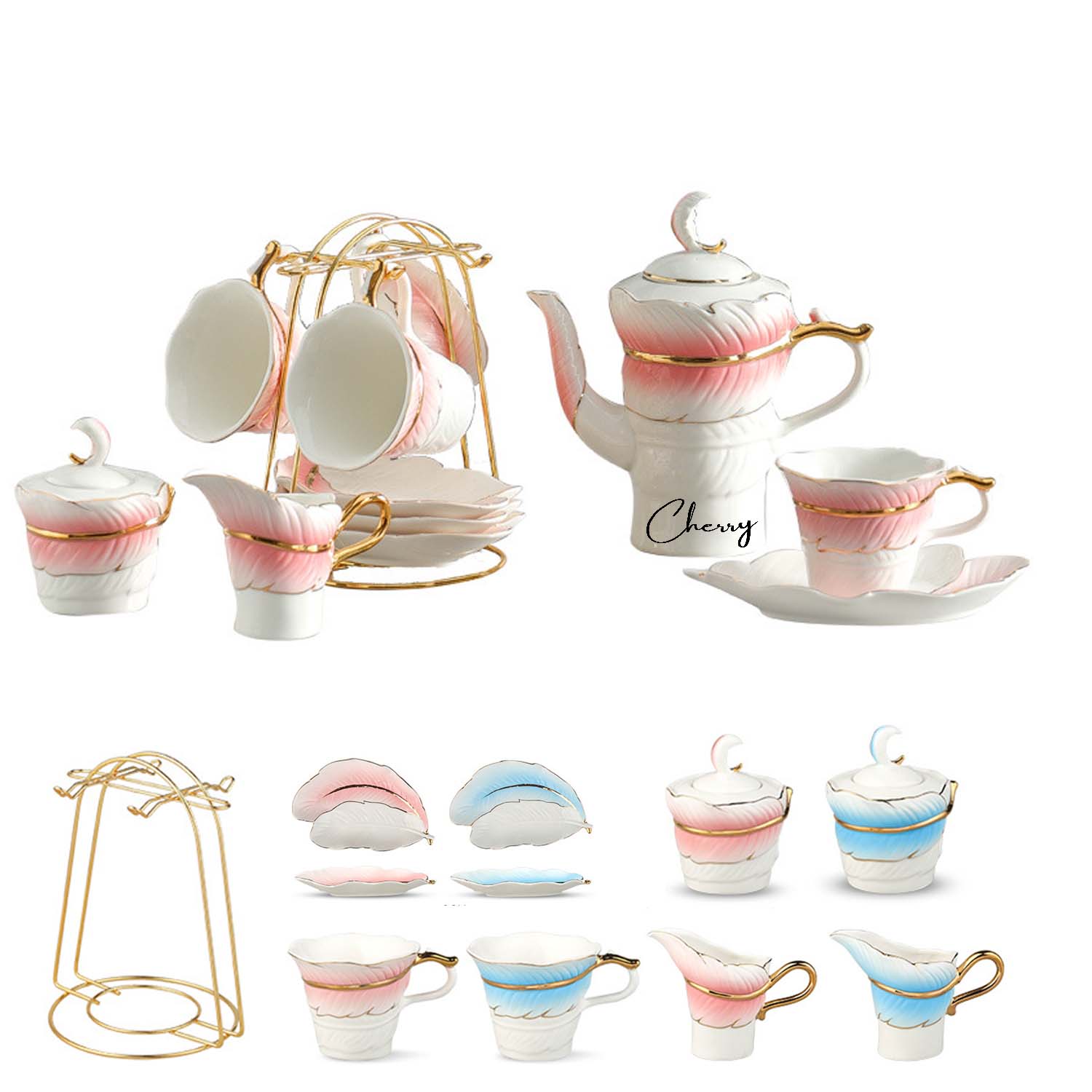 Ceramic Coffee Cup Sets With Saucers 2