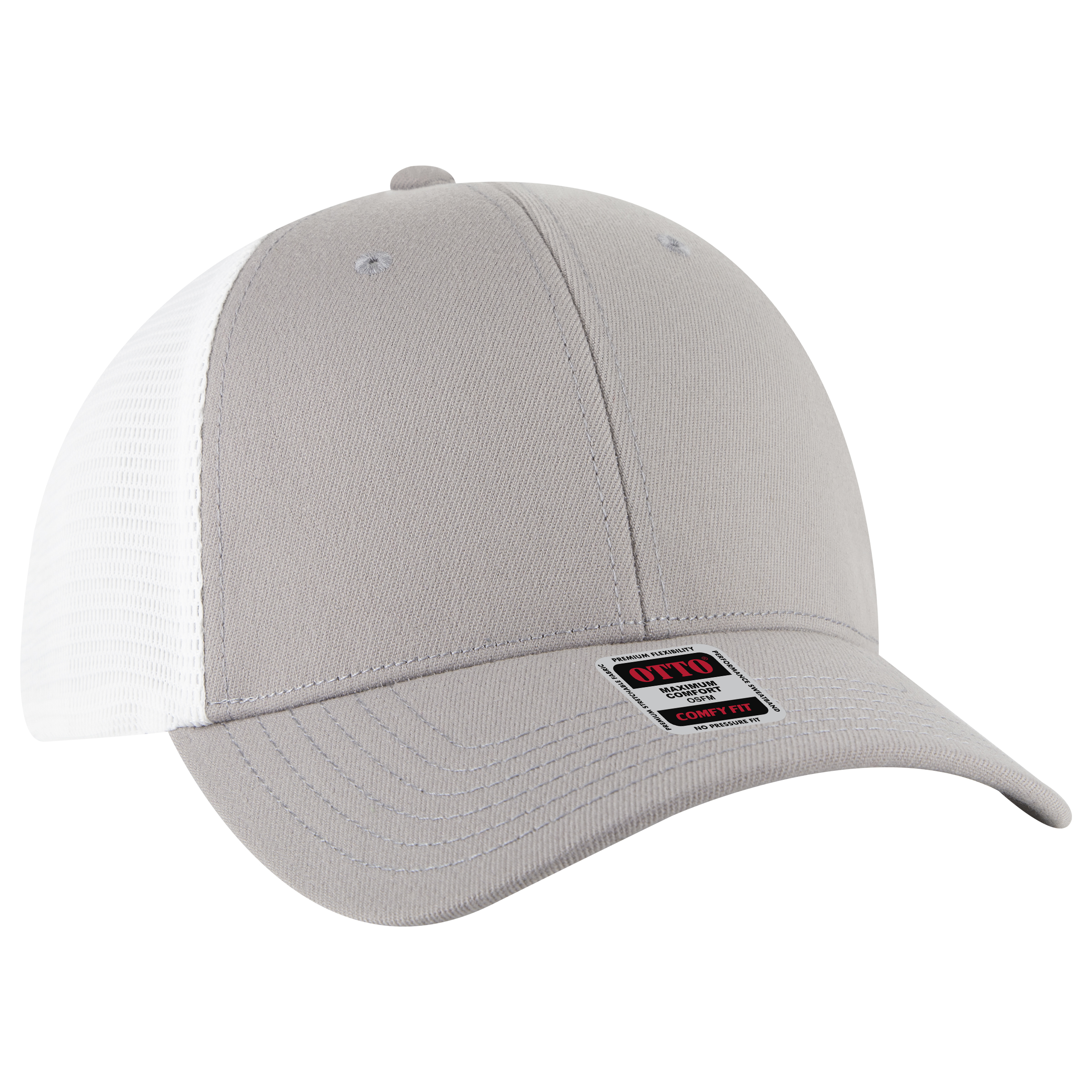 OTTO CAP® OTTO COMFY FIT® 6 Panel Low Profile Mesh Back Trucker Hat 24