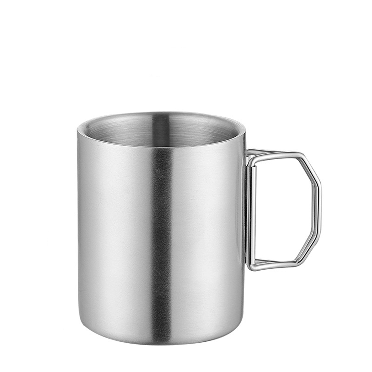 Stainless Steel Folding Handle Camping Cup 2