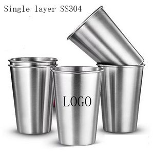 16oz Single Wall Stackable Stainless Steel Beer Cup 6