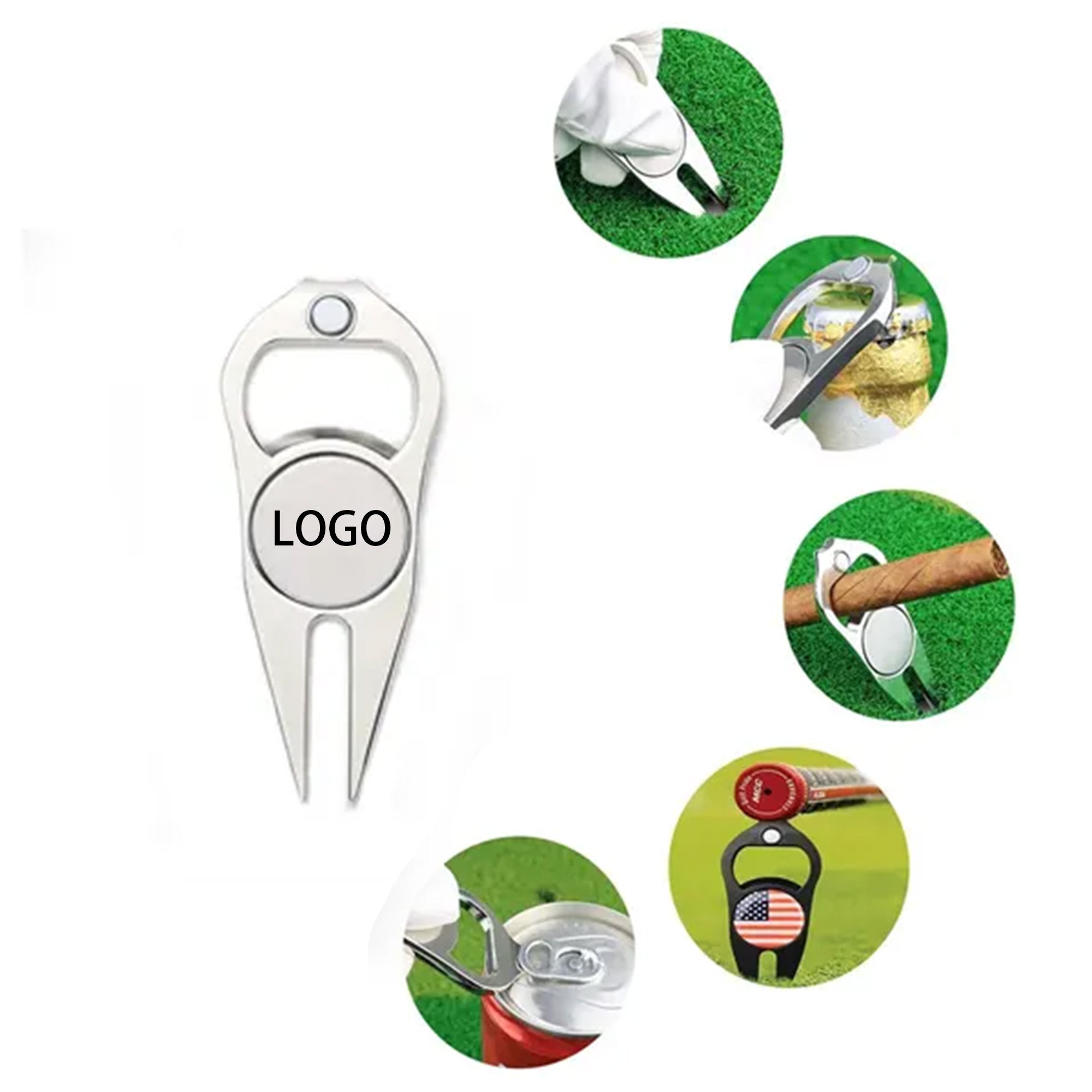 Multifunctional Golf Divot Repair Pitch Fork 4