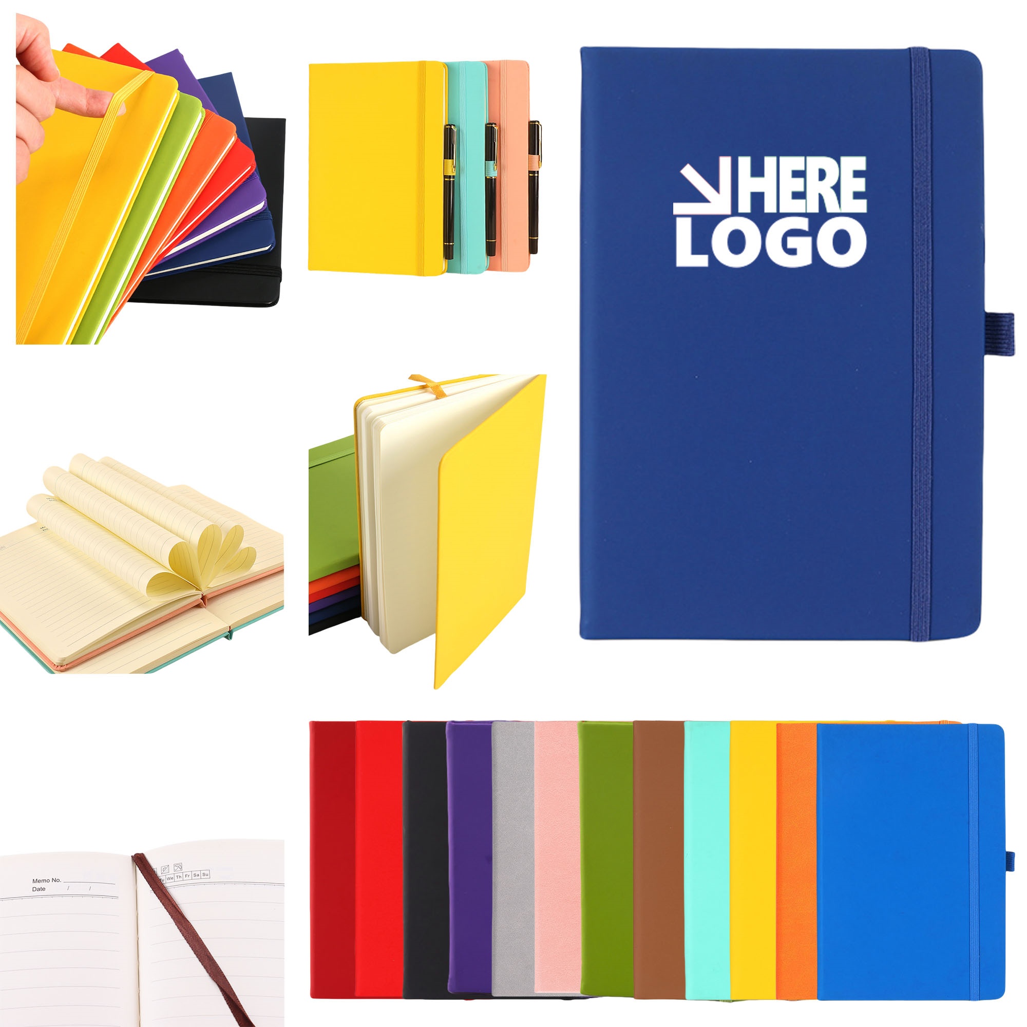 Leather Hardcover Notebooks with Pen Loop 2