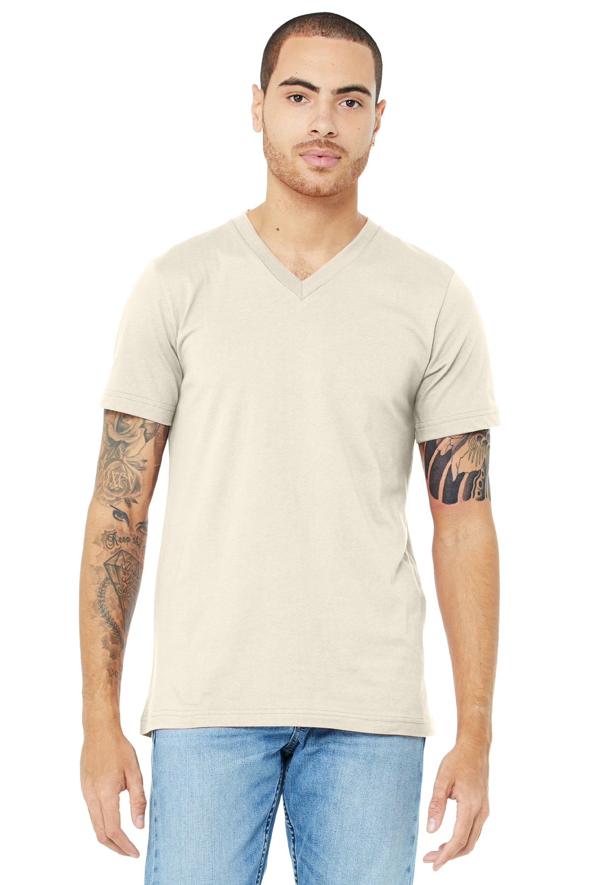 BELLA+CANVAS Unisex Jersey Short Sleeve V-Neck Tee. BC3005 12