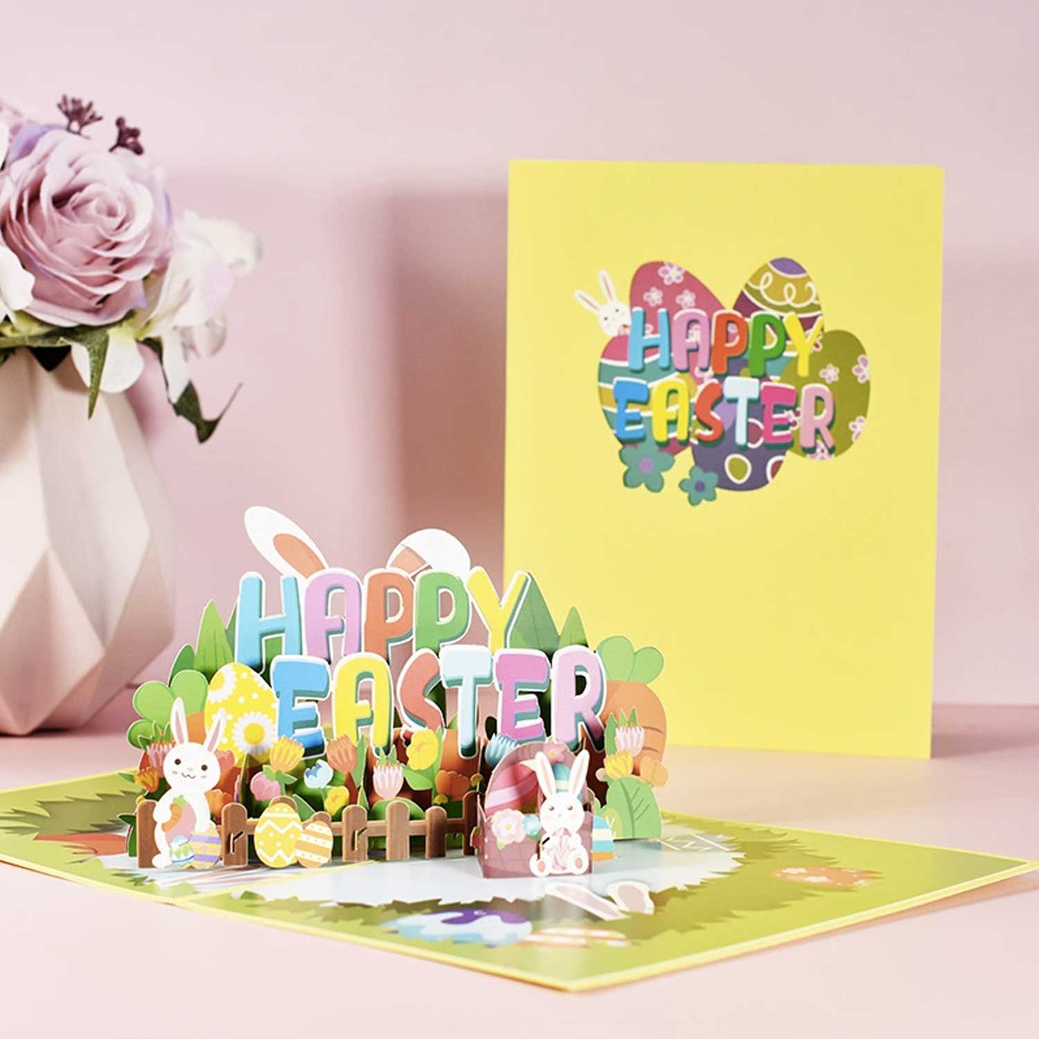 3D Easter Pop-Up Greeting Card - Creative Paper Art 1
