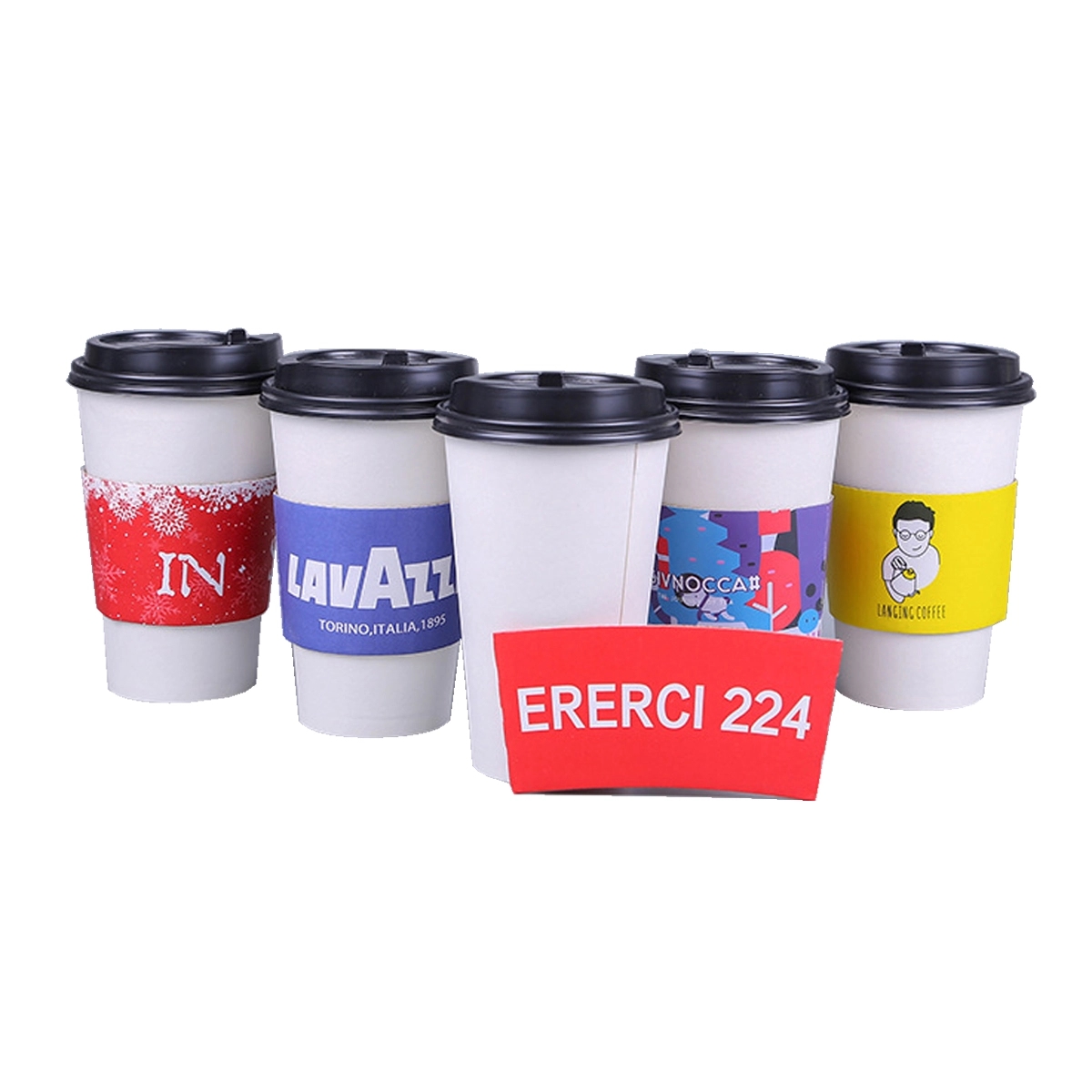 Insulated Kraft Coffee Cup Jaket 1