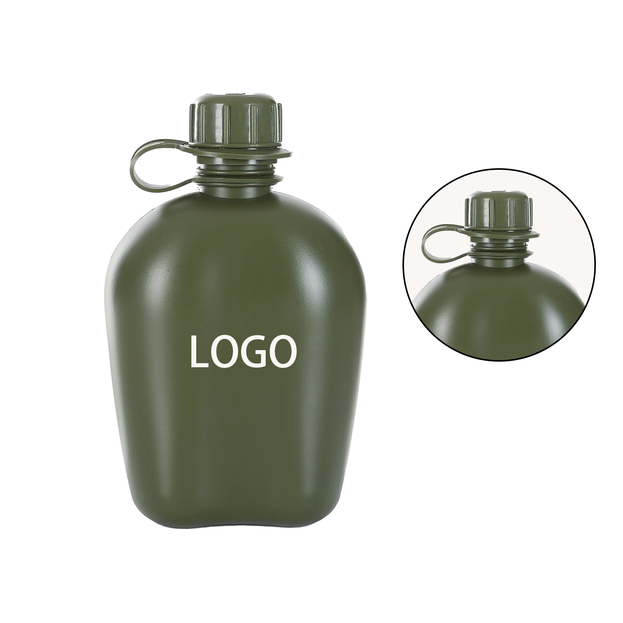 Tactical Water Bottle Milltary Aluminm Cooking Cup, custom water bottle with logo imprint 2