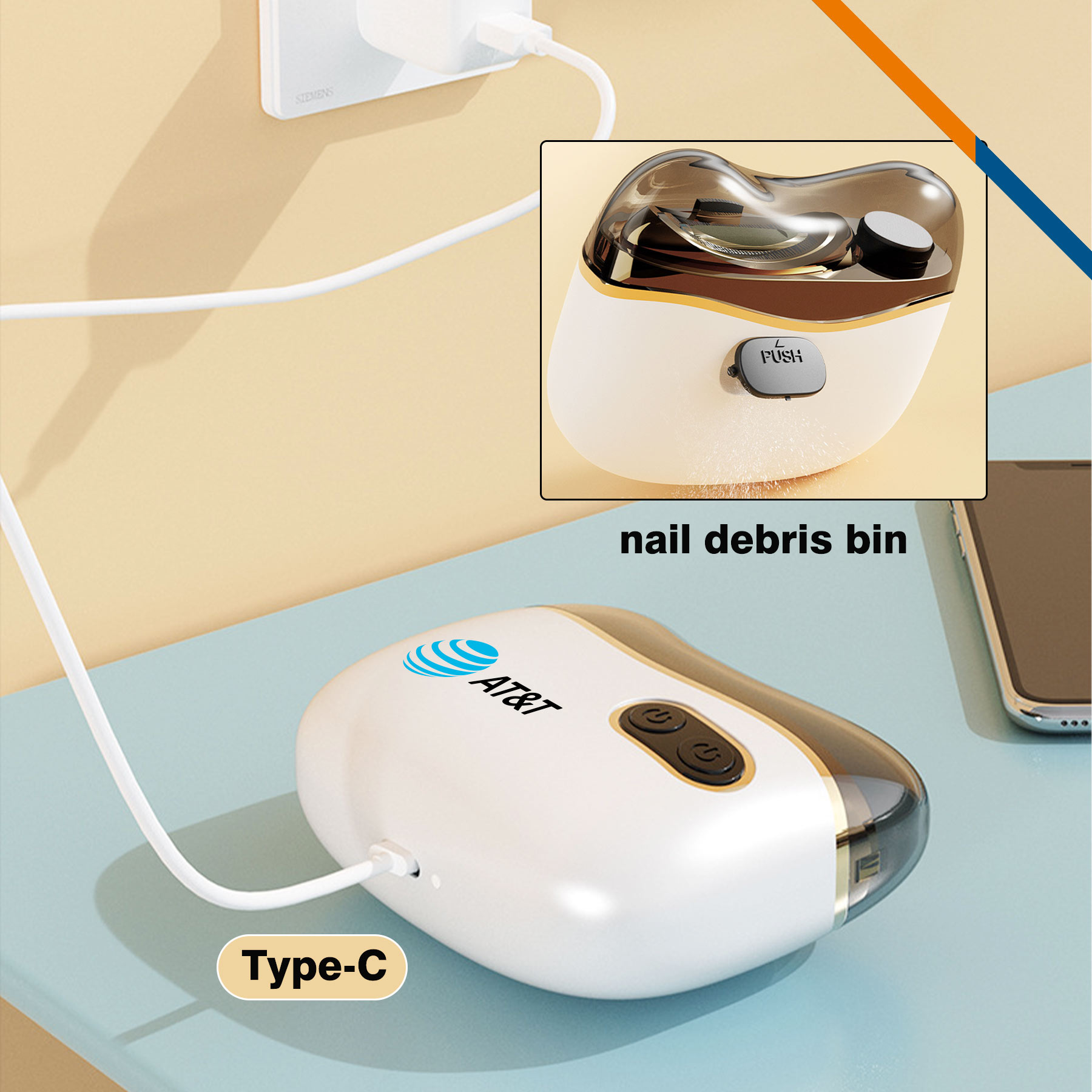 Croft 2in1 Automatic Electric Nail Clipper 8