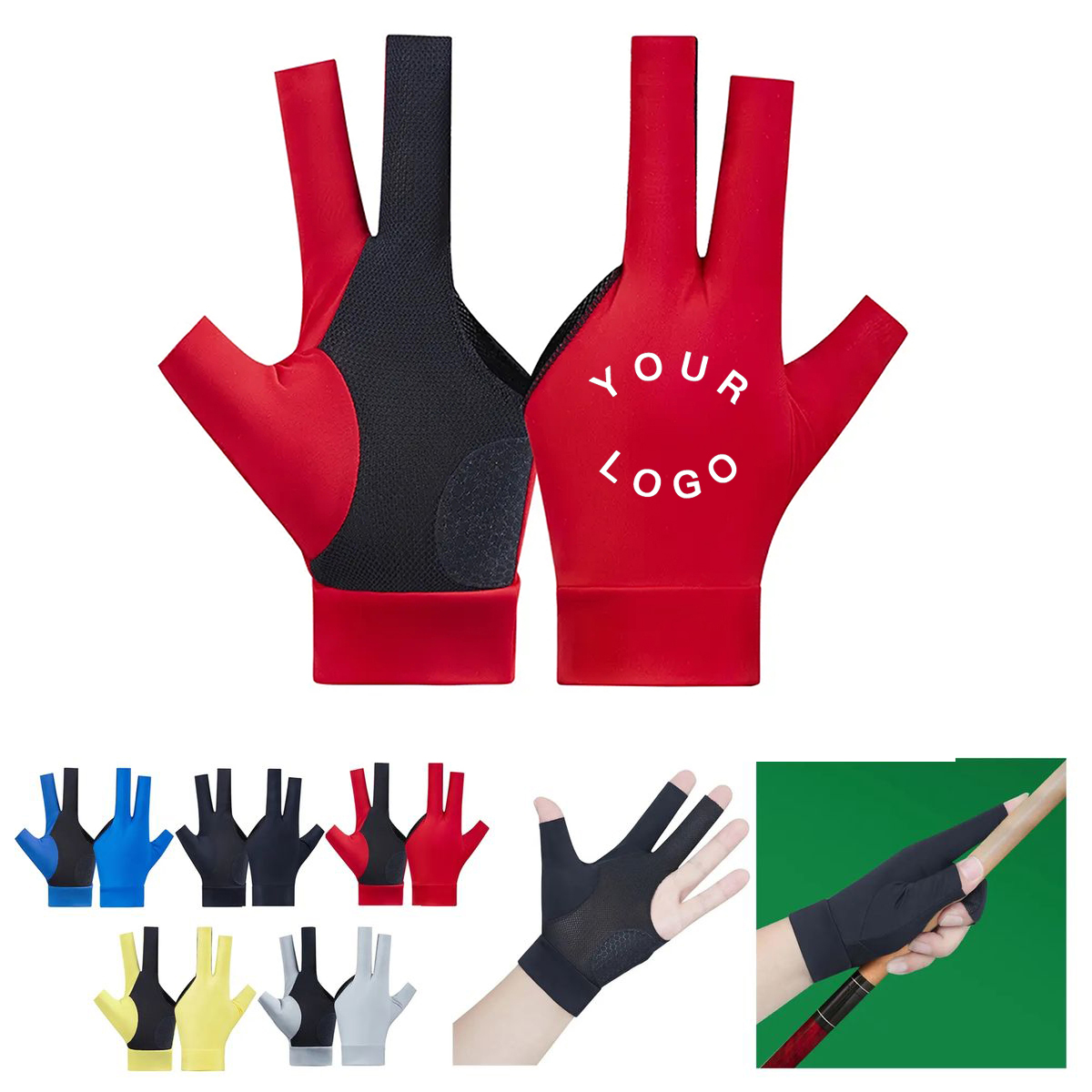 Spandex Billiards Playing Glove 3