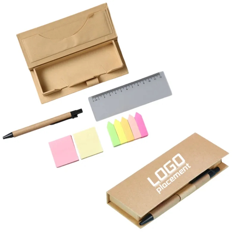 Customized eco-friendly kraft paper memo box set