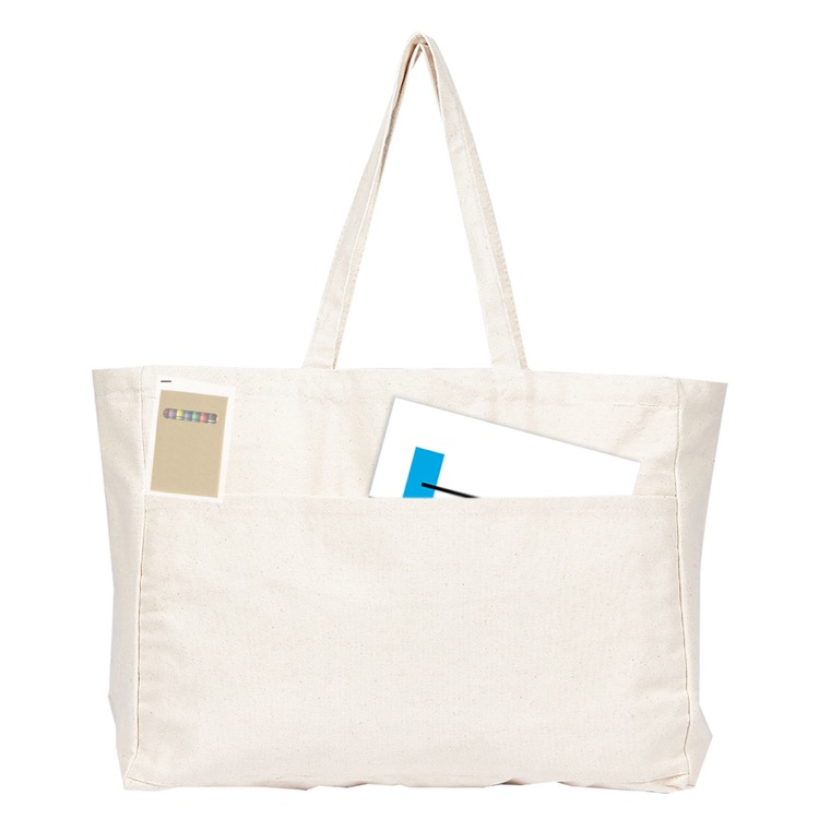 Colouring Delton Canvas Large Shopper, custom tote bag with logo imprint 2