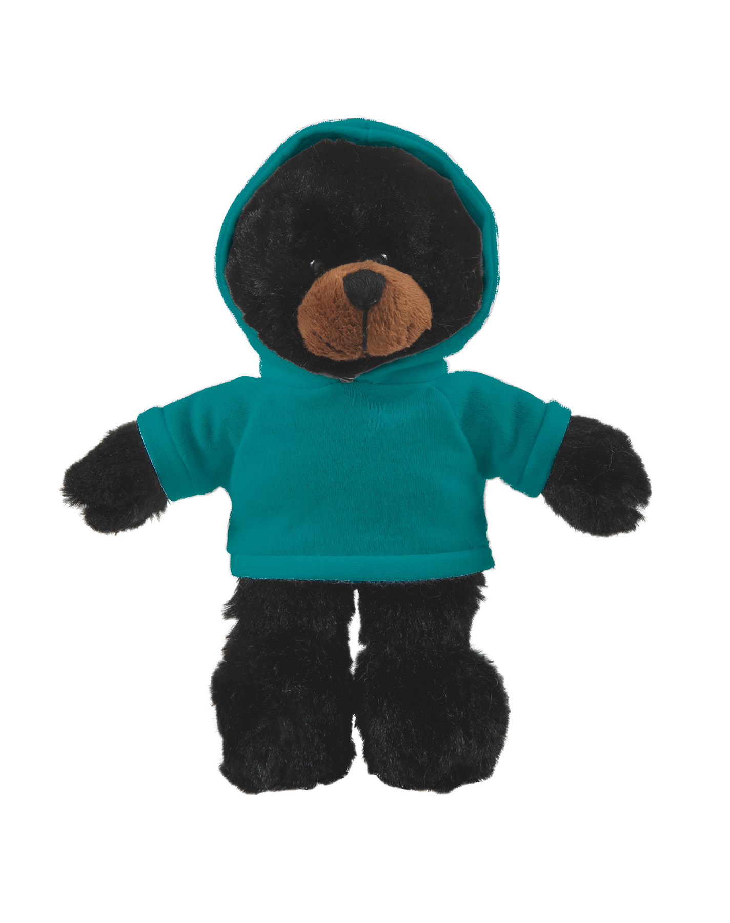 soft plush Black Bear with hoodie 12