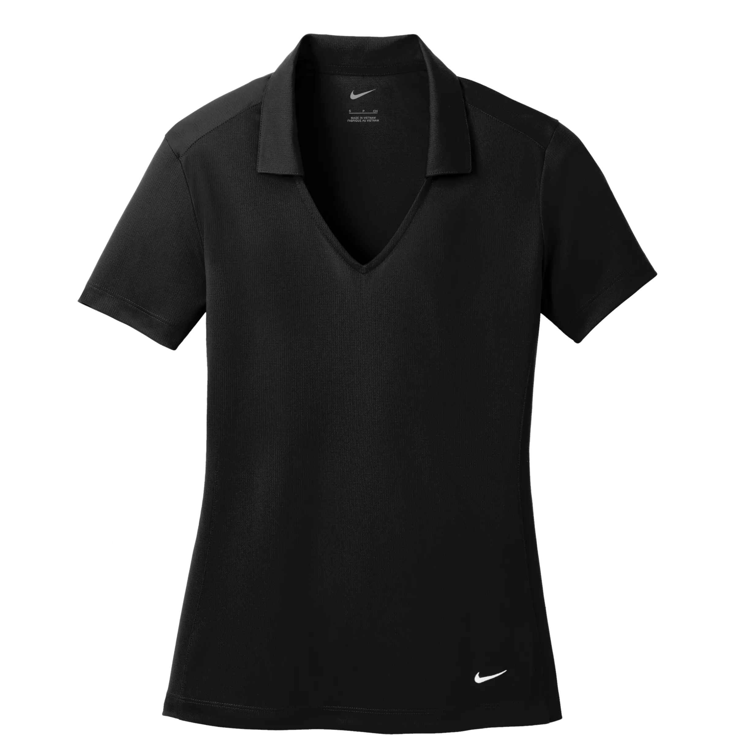 NIKE(R) LADIES DRI-FIT VERTICAL MESH POLO 1