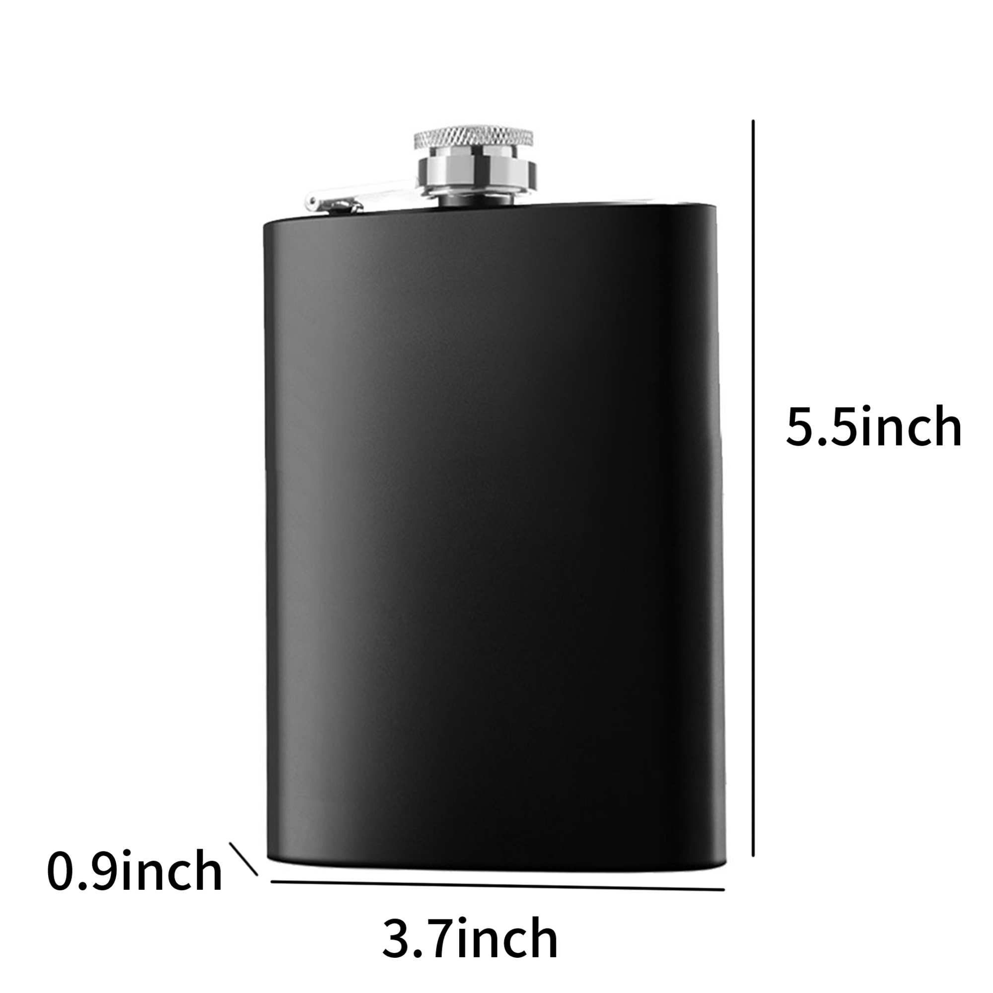 Stainless Steel Hip Flask 8oz Portable Liquor Container With Cap 5