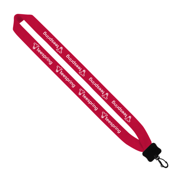 1" Cotton Lanyard with Plastic Clamshell & Swivel Snap Hook 6