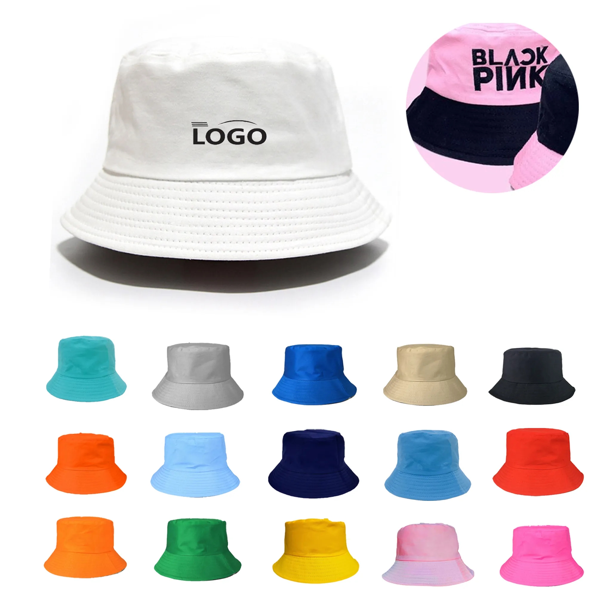 MOQ50 Stylish Sun Bucket Hat 2