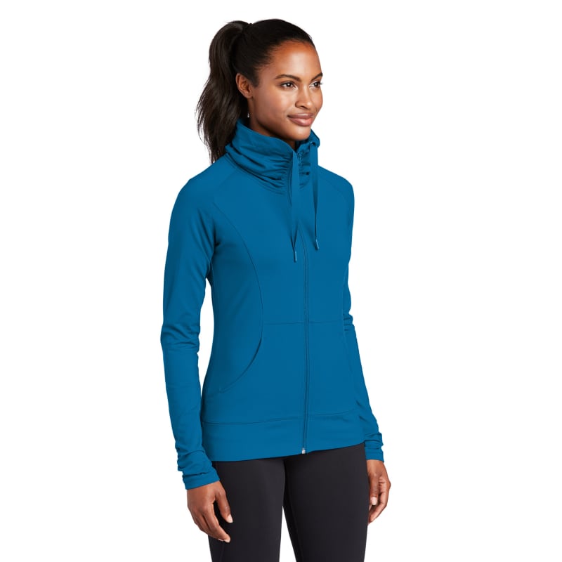 Sport-Tek Women's Sport-Wick Stretch Full-Zip Jacket. 22