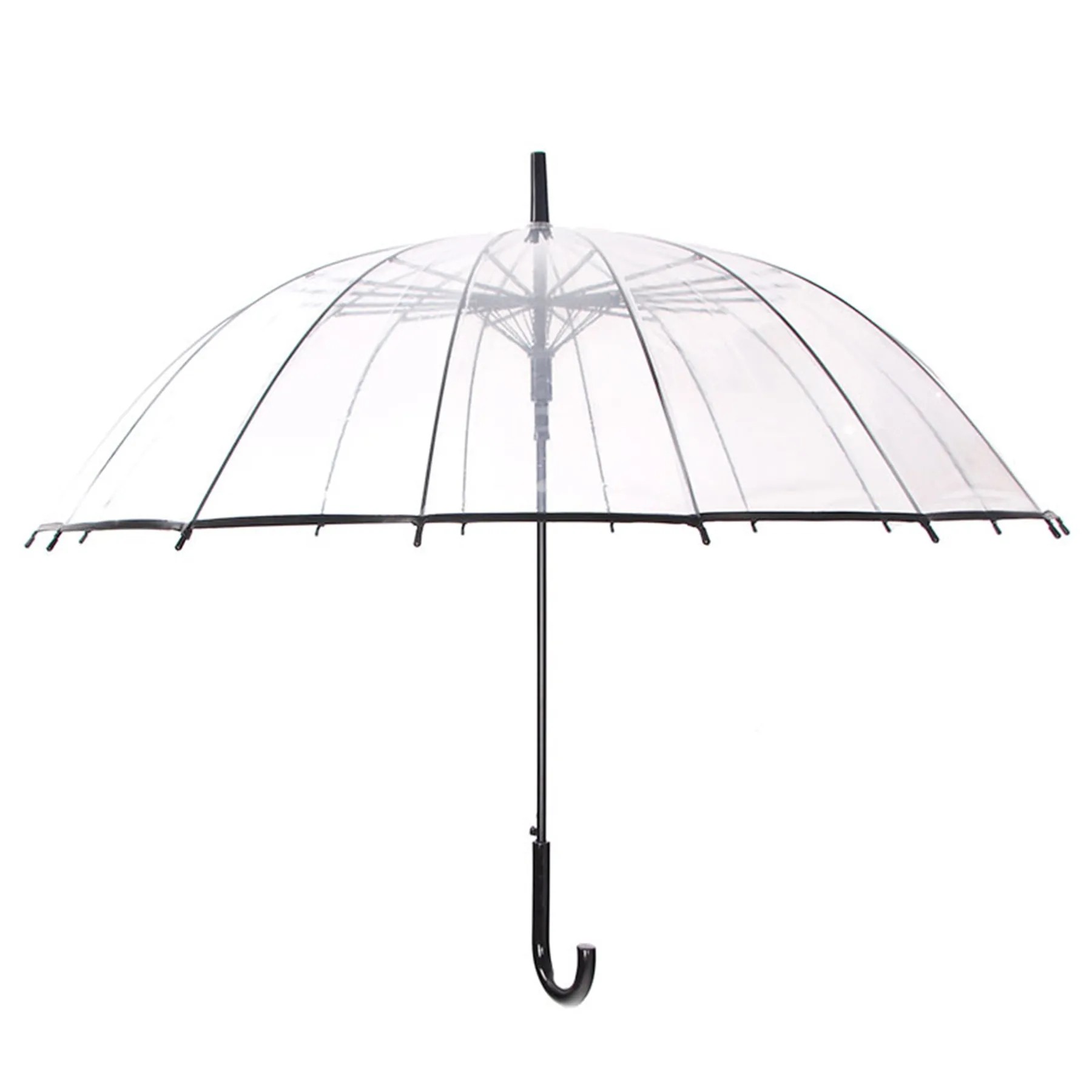 Long-Handled Transparent Umbrella 2