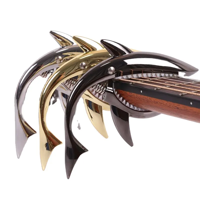 Metal Shark Shaped Guitar Capo 2