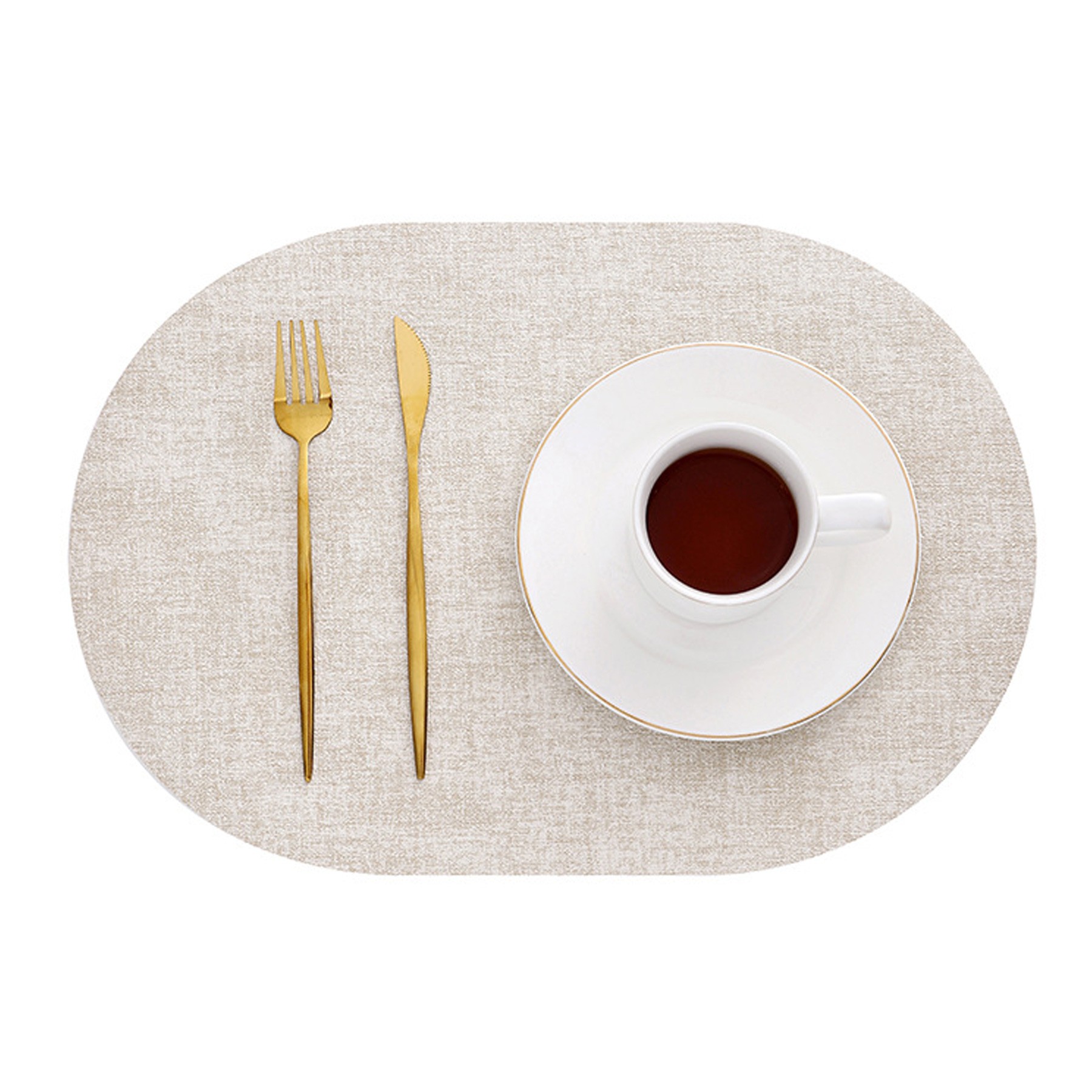 Double Sided Leather Oval Placemats 3