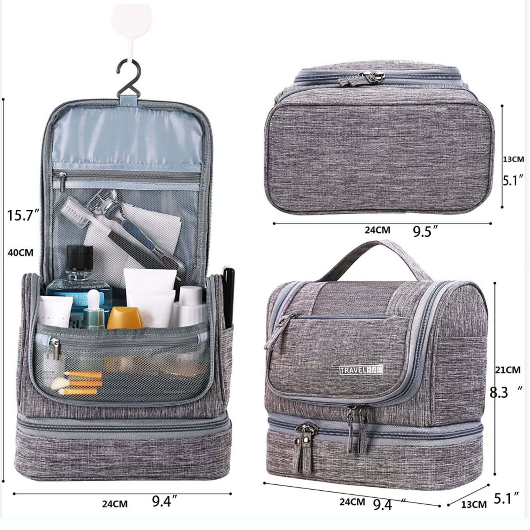 Travel Hanging Toiletry Bag 2