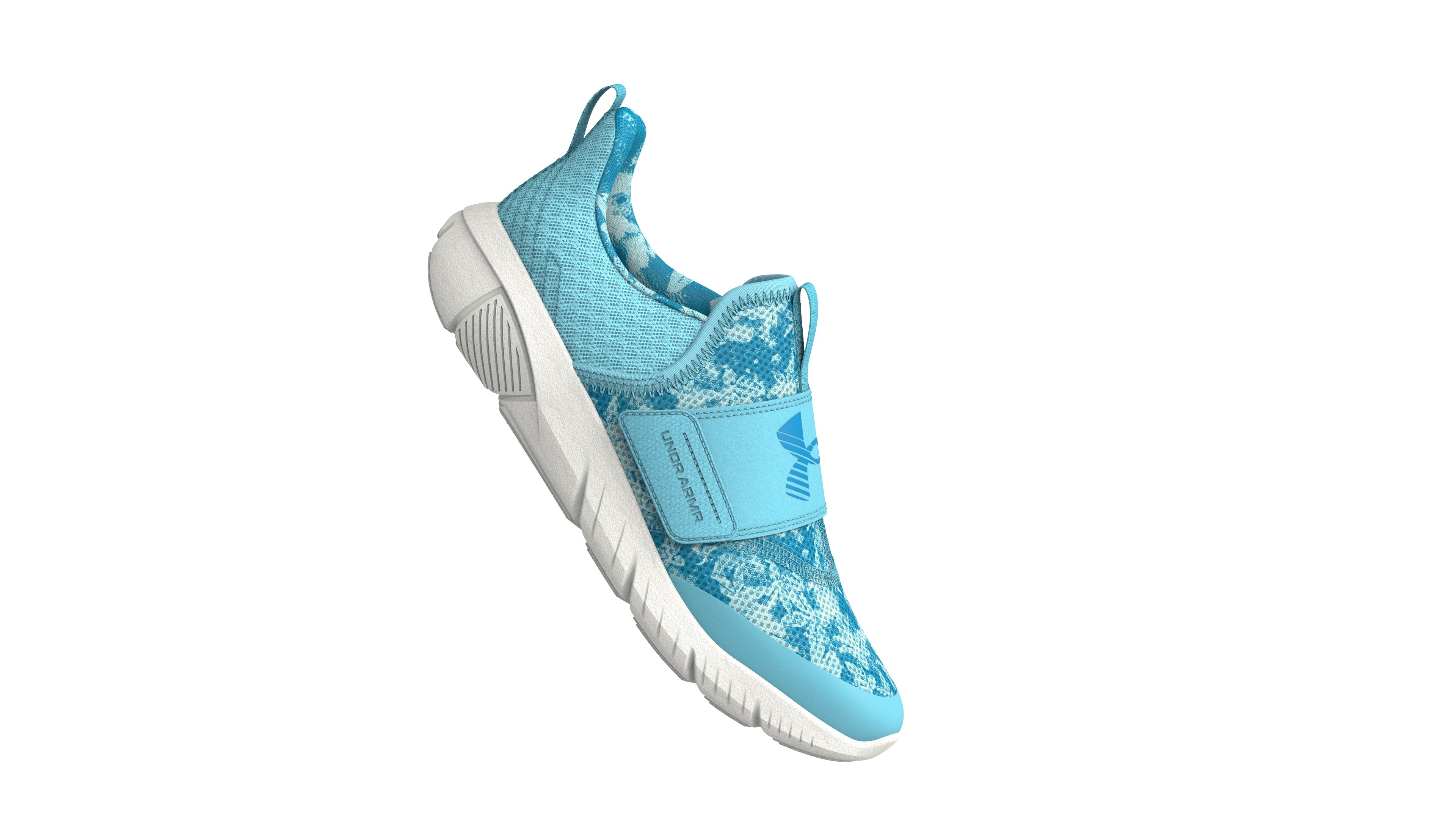 Girls' Grade School UA Flash Printed Running Shoes 2