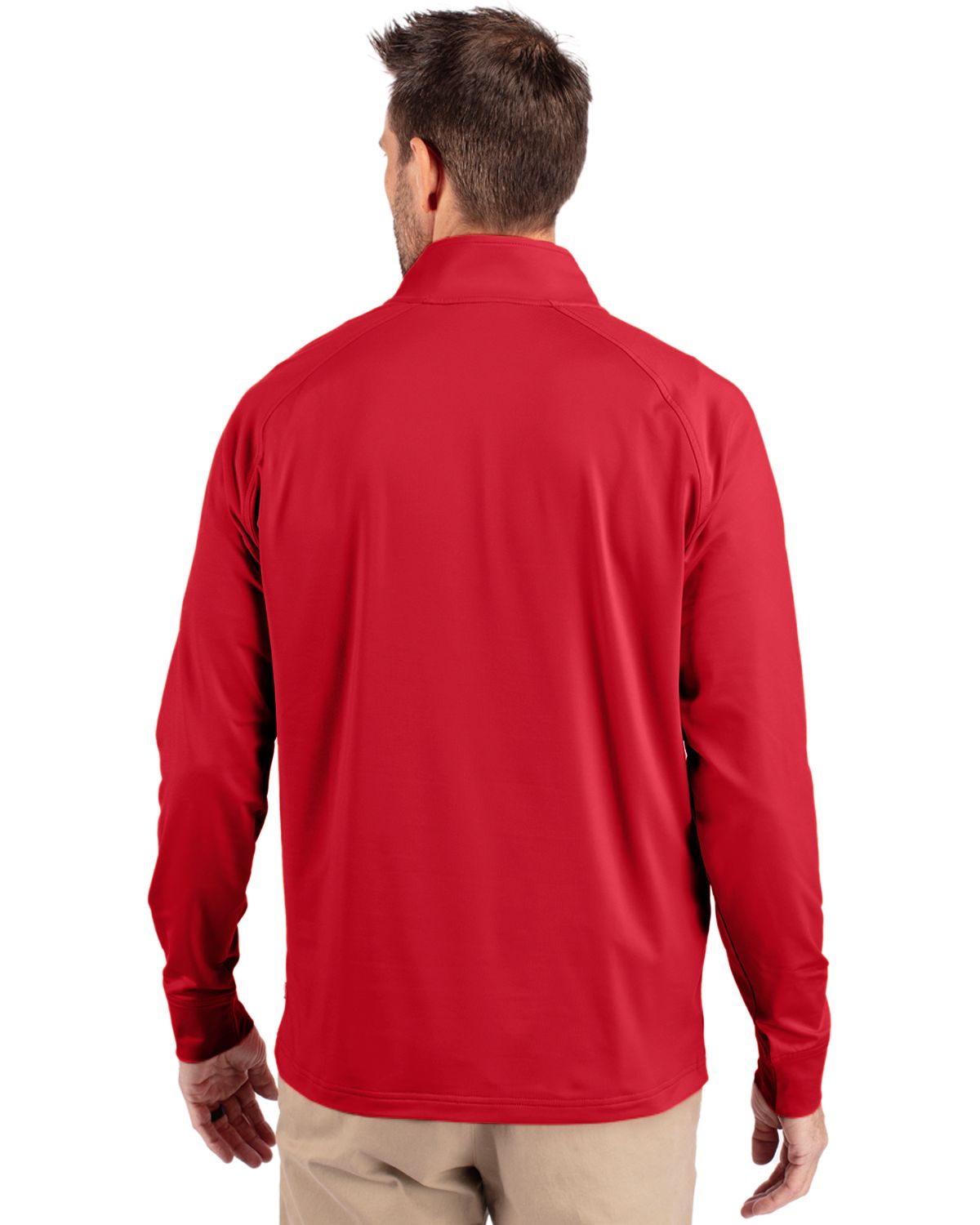 Cutter & Buck Adapt Recycled Soft Knit Stretch  Mens Quarter Zip Pullover 130
