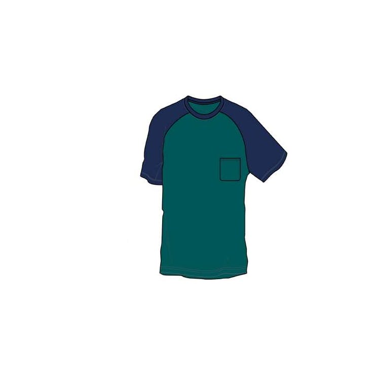 Boys Raglan T-Shirts - Size 8-16 Green 2