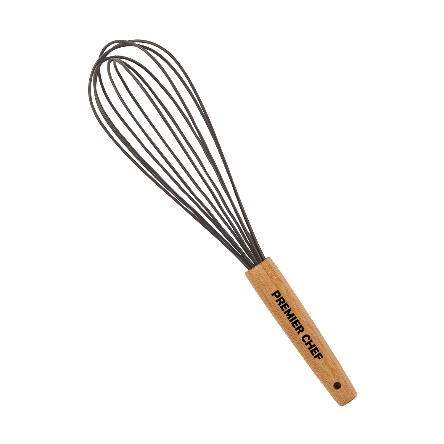 Silicone Whisk w/Bamboo Handle 2