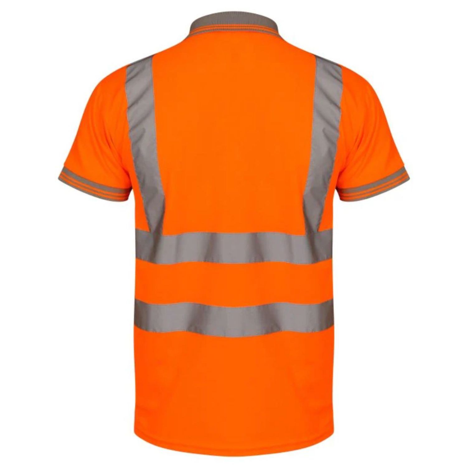 Class 2 Safety Polo Birdseye Mesh Shirt with 2" Reflective Tape 2