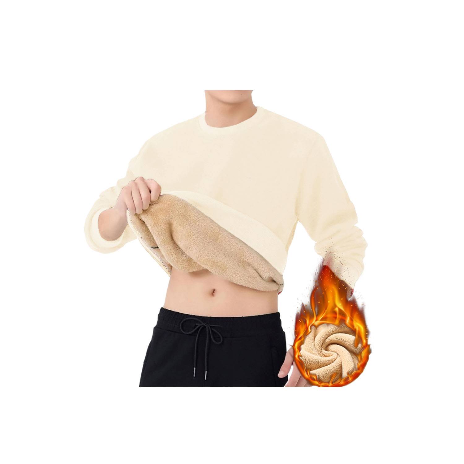 Winter Warm Soft Cozy Fleece Sweatshirt 4