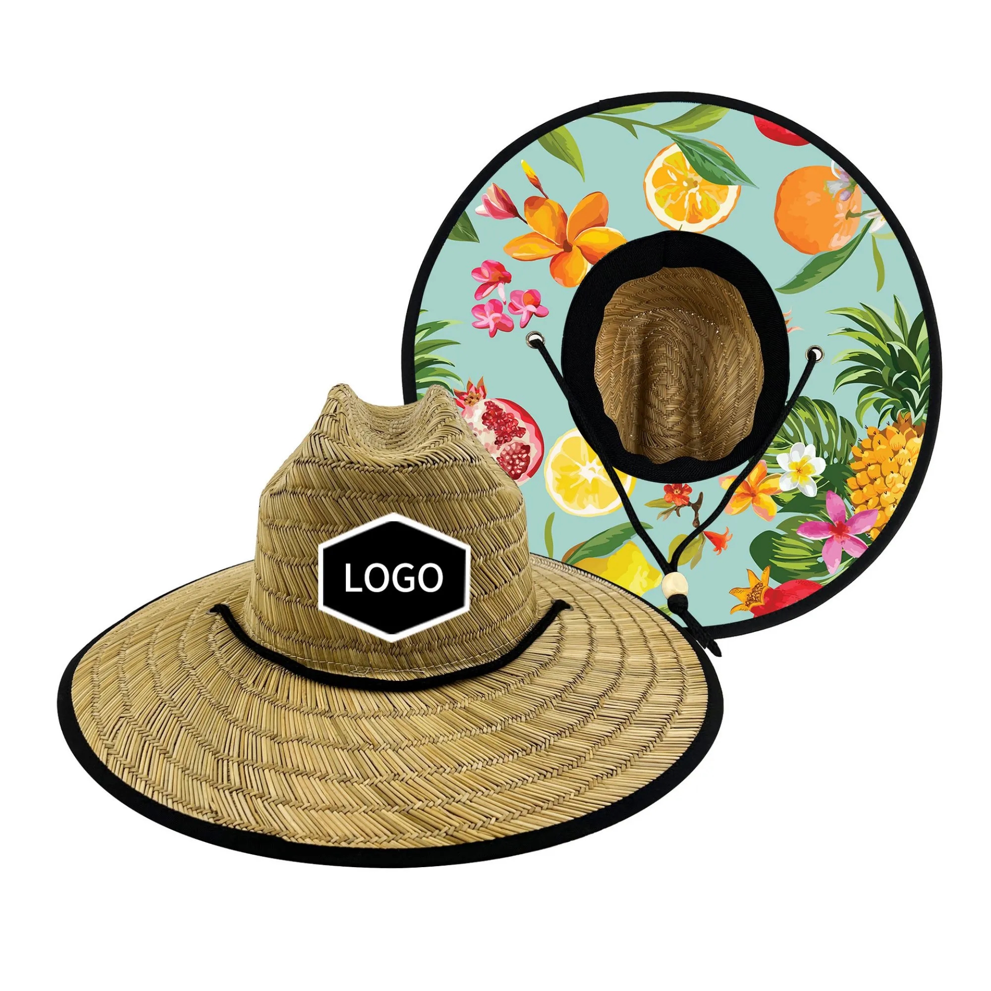 MOQ50 Straw Summer Beach Hat 5